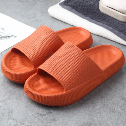 Women Thick Platform Slippers Summer Beach Eva Soft Sole Slide Sandals Leisure Men Ladies Indoor Bathroom Anti-slip Shoes Dear Fancy