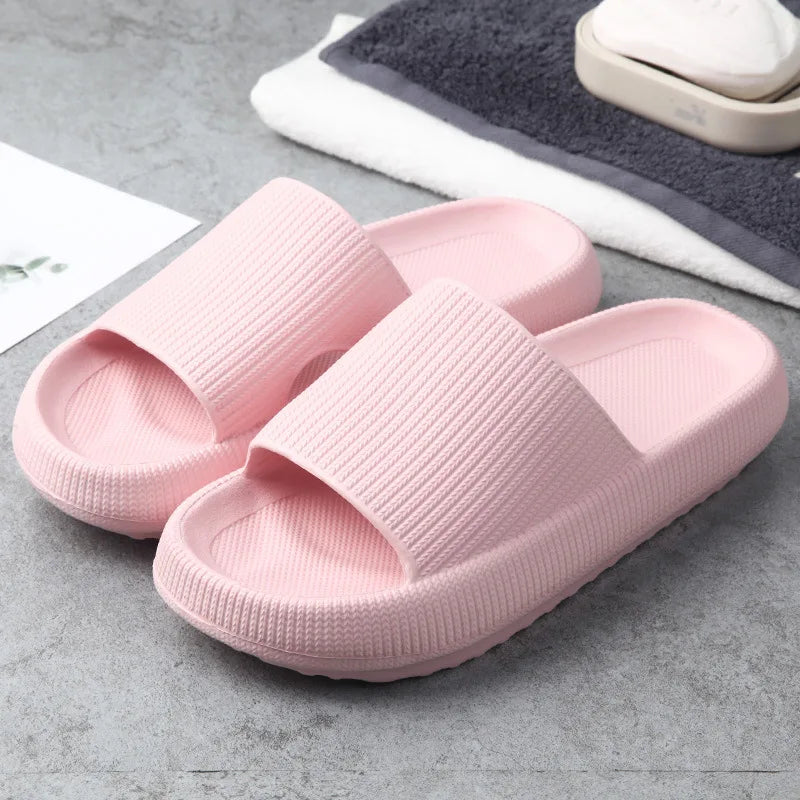 Women Thick Platform Slippers Summer Beach Eva Soft Sole Slide Sandals Leisure Men Ladies Indoor Bathroom Anti-slip Shoes Dear Fancy
