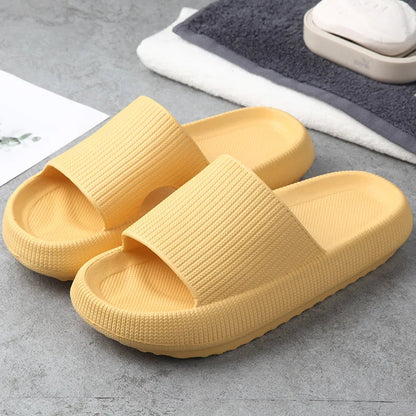 Women Thick Platform Slippers Summer Beach Eva Soft Sole Slide Sandals Leisure Men Ladies Indoor Bathroom Anti-slip Shoes Dear Fancy
