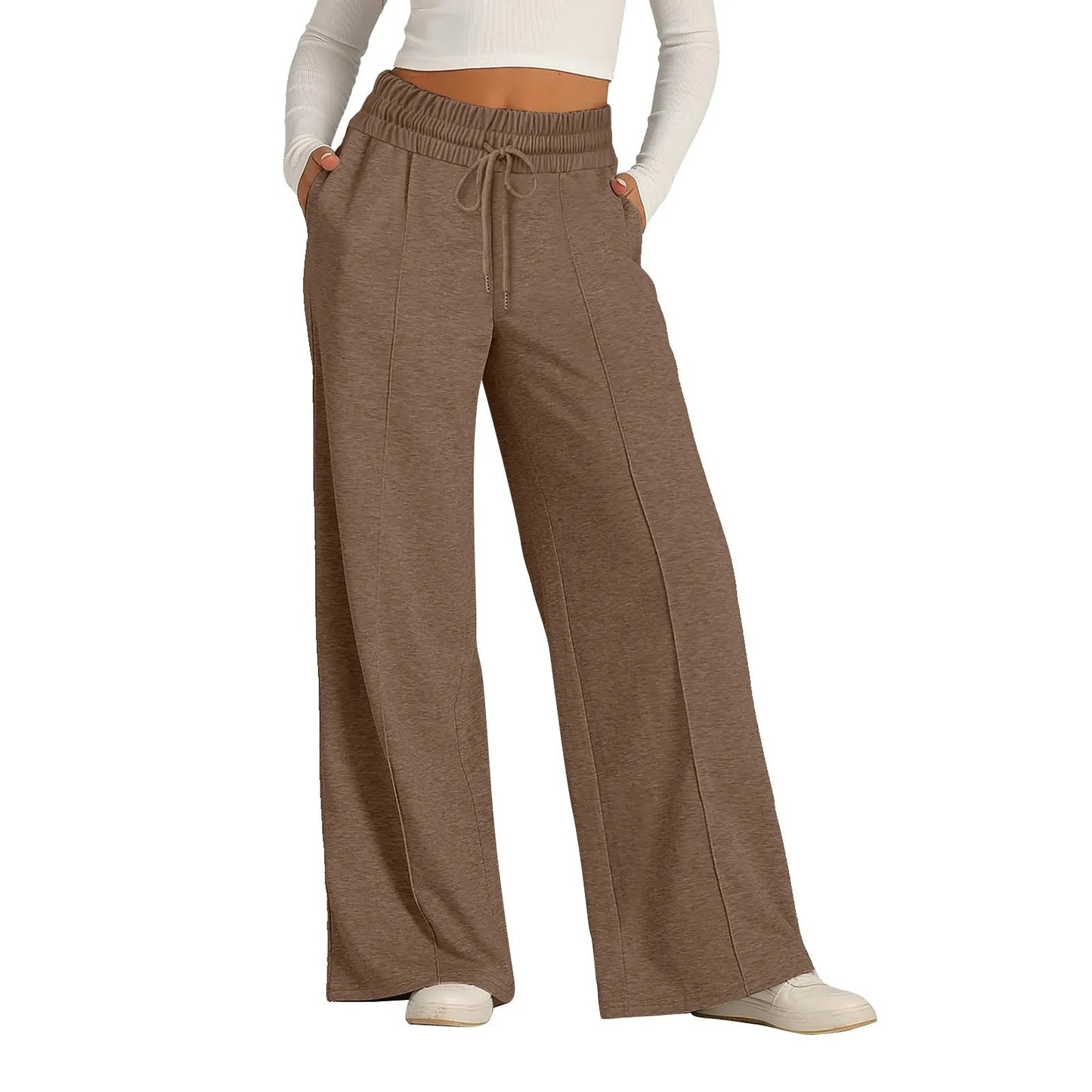 Fleece Sweatpants Women Streetwear Pants High Waist Loose Trousers Casual Straight Sport Wide Leg Baggy Pants Joggers Dear Fancy