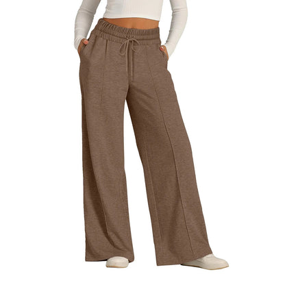Fleece Sweatpants Women Streetwear Pants High Waist Loose Trousers Casual Straight Sport Wide Leg Baggy Pants Joggers Dear Fancy
