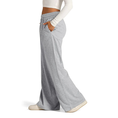 Fleece Sweatpants Women Streetwear Pants High Waist Loose Trousers Casual Straight Sport Wide Leg Baggy Pants Joggers Dear Fancy