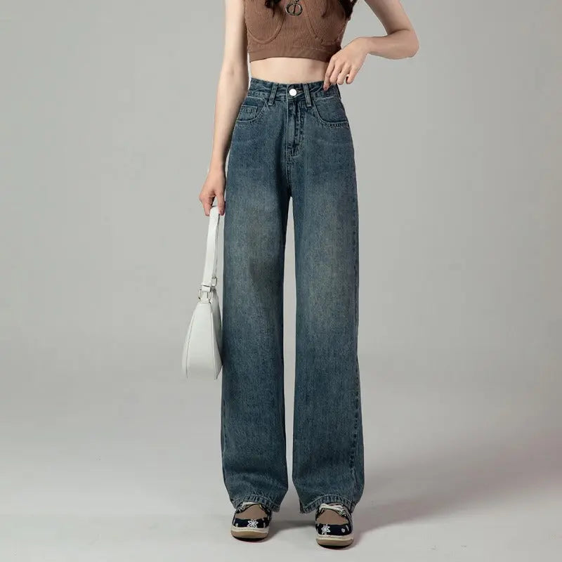 Women's Vintage Straight Jeans Dropshipman