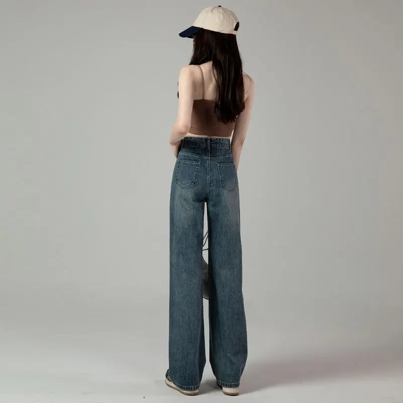 Women's Vintage Straight Jeans Dropshipman