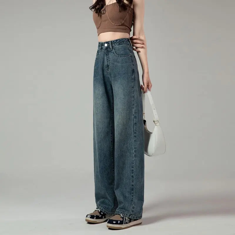 Women's Vintage Straight Jeans Dropshipman