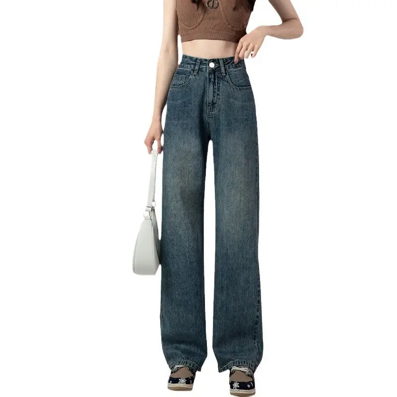 Women's Vintage Straight Jeans Dropshipman