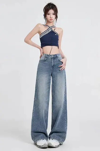 Womens Wide Leg Jeans Dear Fancy